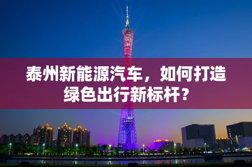 泰州新能源汽车，如何打造绿色出行新标杆？