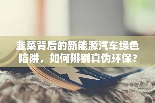 韭菜背后的新能源汽车绿色陷阱，如何辨别真伪环保？