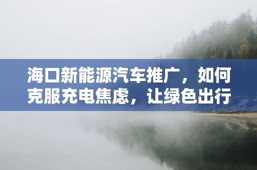 海口新能源汽车推广，如何克服充电焦虑，让绿色出行更无忧？