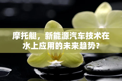 摩托艇，新能源汽车技术在水上应用的未来趋势？