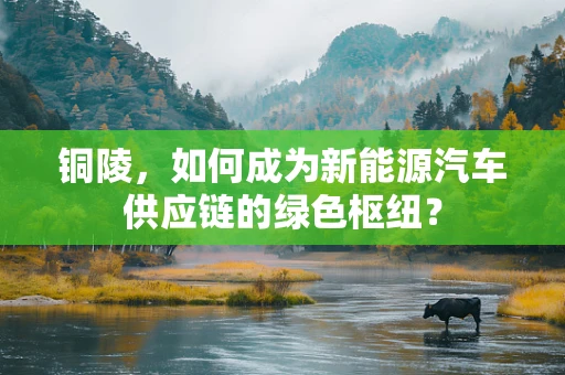 铜陵，如何成为新能源汽车供应链的绿色枢纽？