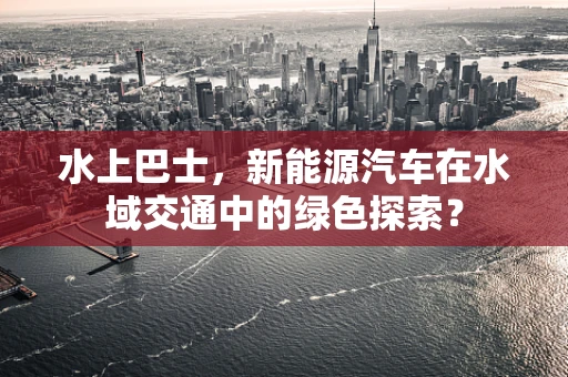 水上巴士，新能源汽车在水域交通中的绿色探索？