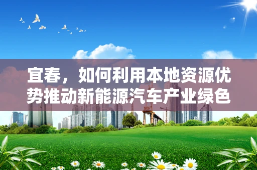 宜春，如何利用本地资源优势推动新能源汽车产业绿色发展？