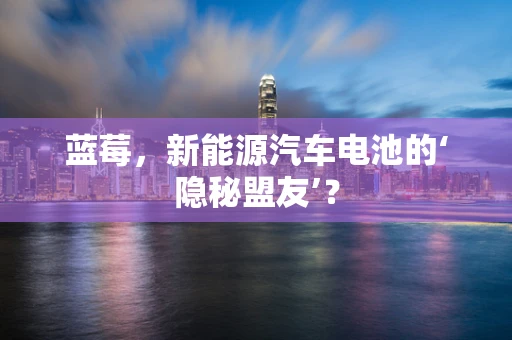 蓝莓，新能源汽车电池的‘隐秘盟友’？