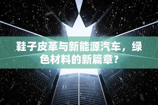 鞋子皮革与新能源汽车，绿色材料的新篇章？