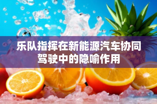 乐队指挥在新能源汽车协同驾驶中的隐喻作用