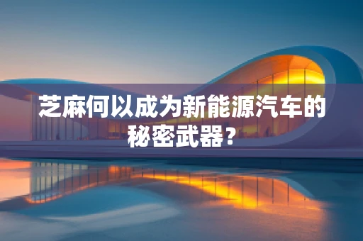 芝麻何以成为新能源汽车的秘密武器？