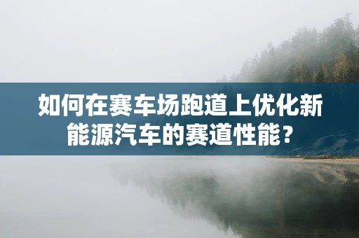 如何在赛车场跑道上优化新能源汽车的赛道性能？