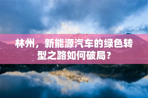 林州，新能源汽车的绿色转型之路如何破局？