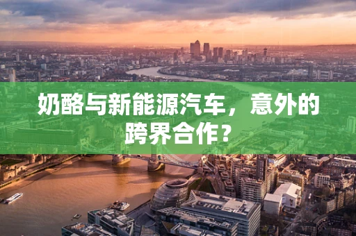 奶酪与新能源汽车，意外的跨界合作？