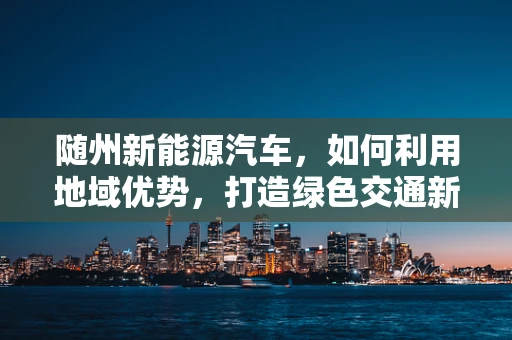 随州新能源汽车，如何利用地域优势，打造绿色交通新篇章？