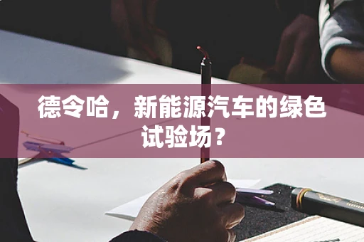德令哈，新能源汽车的绿色试验场？