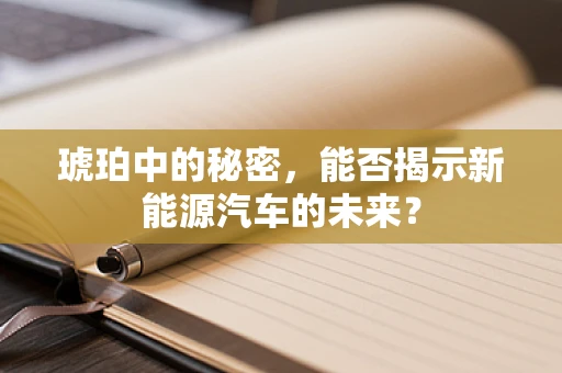 琥珀中的秘密，能否揭示新能源汽车的未来？