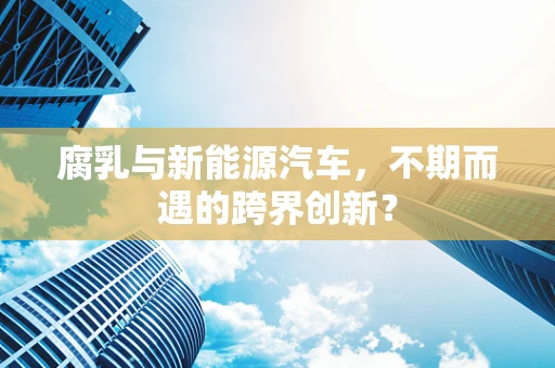 腐乳与新能源汽车，不期而遇的跨界创新？