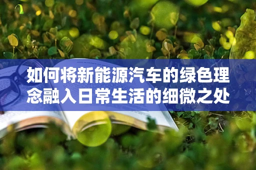 如何将新能源汽车的绿色理念融入日常生活的细微之处？——以首饰收纳盒为例