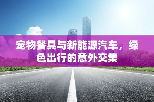 宠物餐具与新能源汽车，绿色出行的意外交集