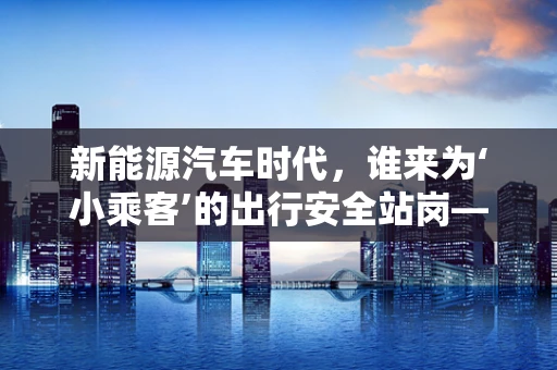 新能源汽车时代，谁来为‘小乘客’的出行安全站岗——监护人角色的新挑战？