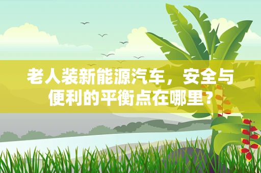 老人装新能源汽车，安全与便利的平衡点在哪里？