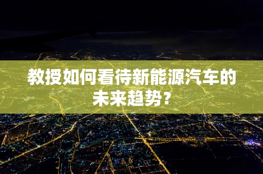 教授如何看待新能源汽车的未来趋势？