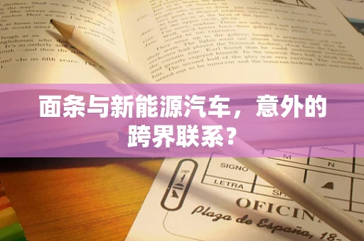 面条与新能源汽车，意外的跨界联系？