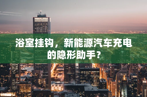 浴室挂钩，新能源汽车充电的隐形助手？