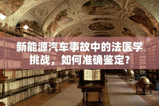新能源汽车事故中的法医学挑战，如何准确鉴定？