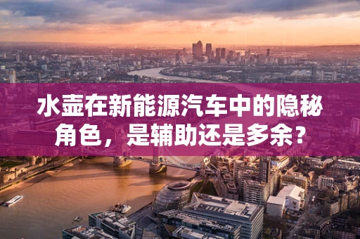 水壶在新能源汽车中的隐秘角色，是辅助还是多余？