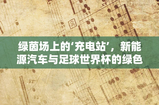 绿茵场上的‘充电站’，新能源汽车与足球世界杯的绿色碰撞