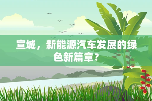 宣城，新能源汽车发展的绿色新篇章？