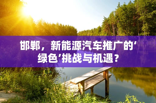邯郸，新能源汽车推广的‘绿色’挑战与机遇？