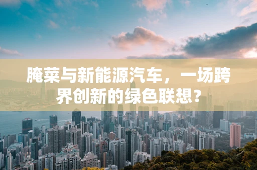 腌菜与新能源汽车，一场跨界创新的绿色联想？