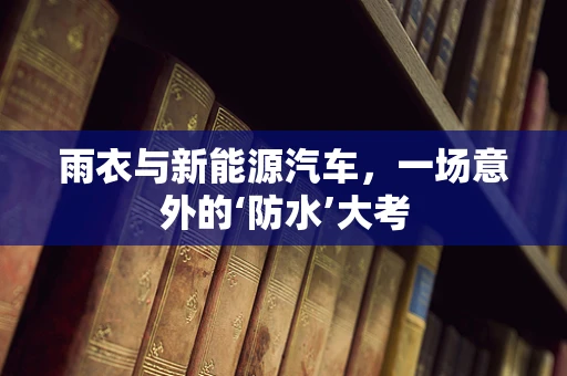 雨衣与新能源汽车，一场意外的‘防水’大考