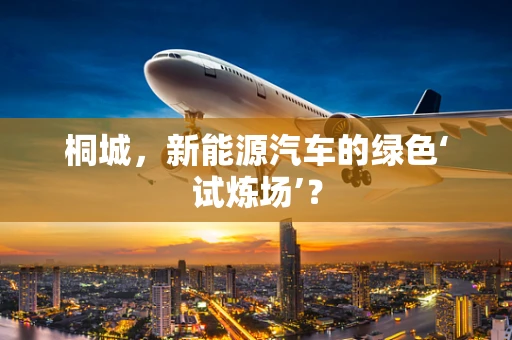桐城，新能源汽车的绿色‘试炼场’？