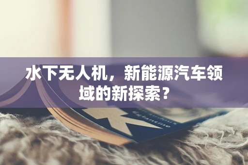 水下无人机，新能源汽车领域的新探索？