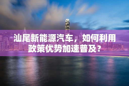 汕尾新能源汽车，如何利用政策优势加速普及？