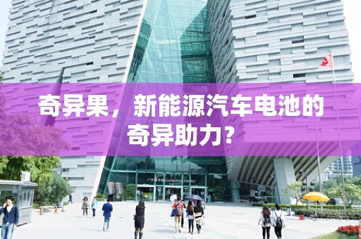 奇异果，新能源汽车电池的奇异助力？