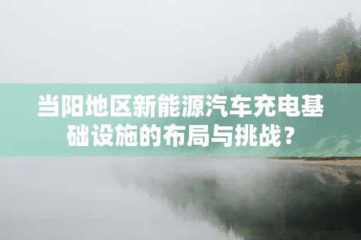当阳地区新能源汽车充电基础设施的布局与挑战？