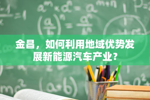 金昌，如何利用地域优势发展新能源汽车产业？