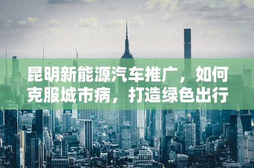 昆明新能源汽车推广，如何克服城市病，打造绿色出行新模式？