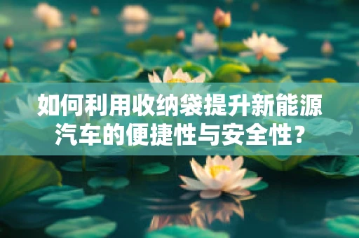 如何利用收纳袋提升新能源汽车的便捷性与安全性？