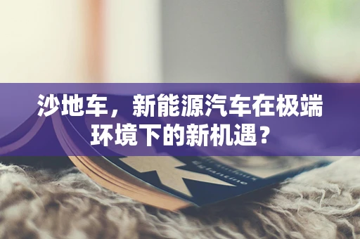 沙地车，新能源汽车在极端环境下的新机遇？