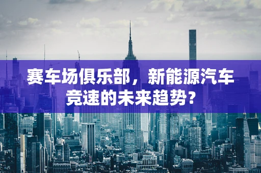 赛车场俱乐部，新能源汽车竞速的未来趋势？