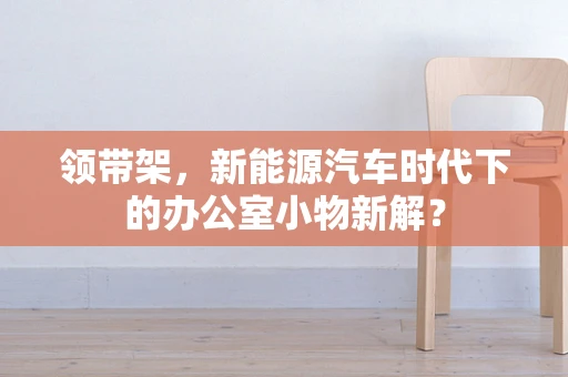 领带架，新能源汽车时代下的办公室小物新解？