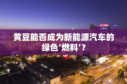 黄豆能否成为新能源汽车的绿色‘燃料’？