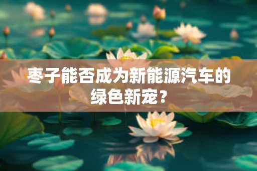 枣子能否成为新能源汽车的绿色新宠？