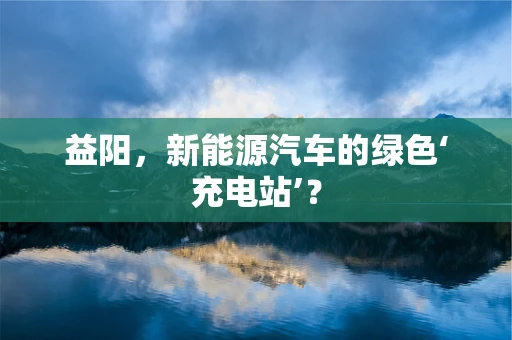 益阳，新能源汽车的绿色‘充电站’？