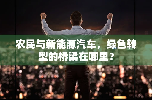 农民与新能源汽车，绿色转型的桥梁在哪里？