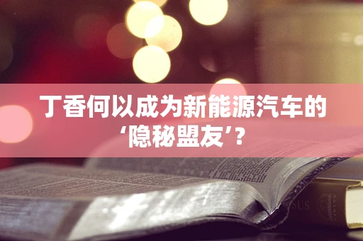 丁香何以成为新能源汽车的‘隐秘盟友’？