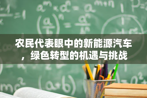 农民代表眼中的新能源汽车，绿色转型的机遇与挑战