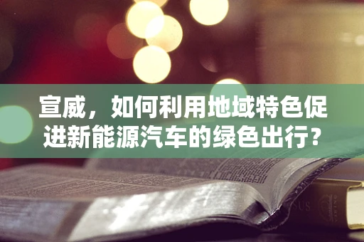 宣威，如何利用地域特色促进新能源汽车的绿色出行？